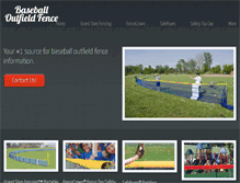 Tablet Screenshot of baseballoutfieldfence.com